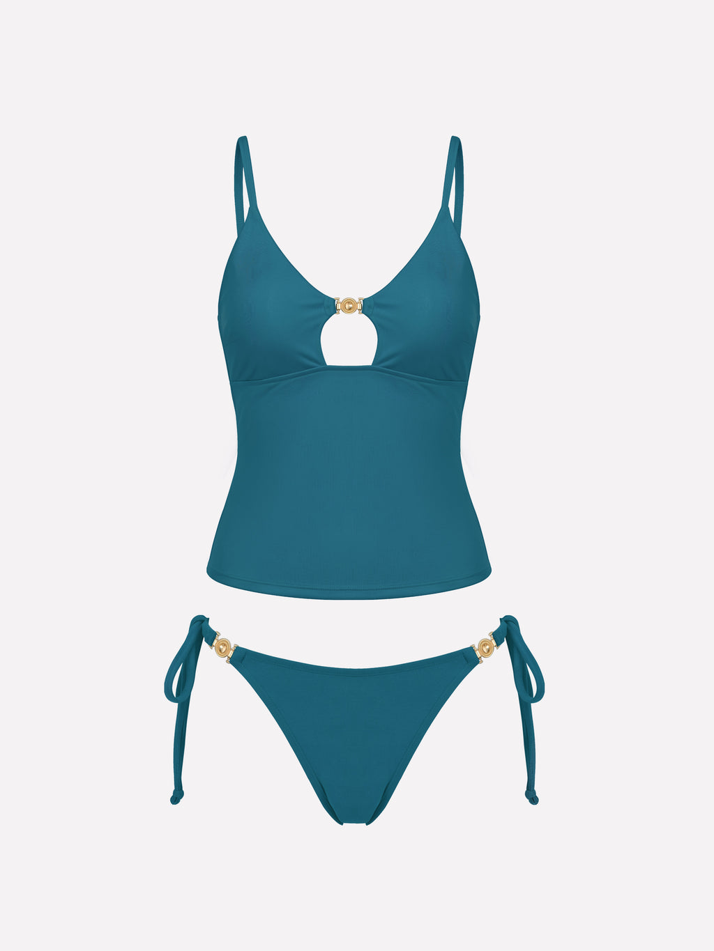 Lunel Metal Detail Tankini Set