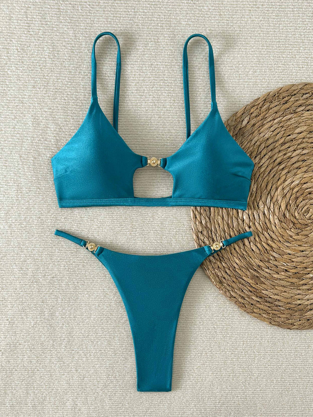 Lunel Metal Detail Bikini Set