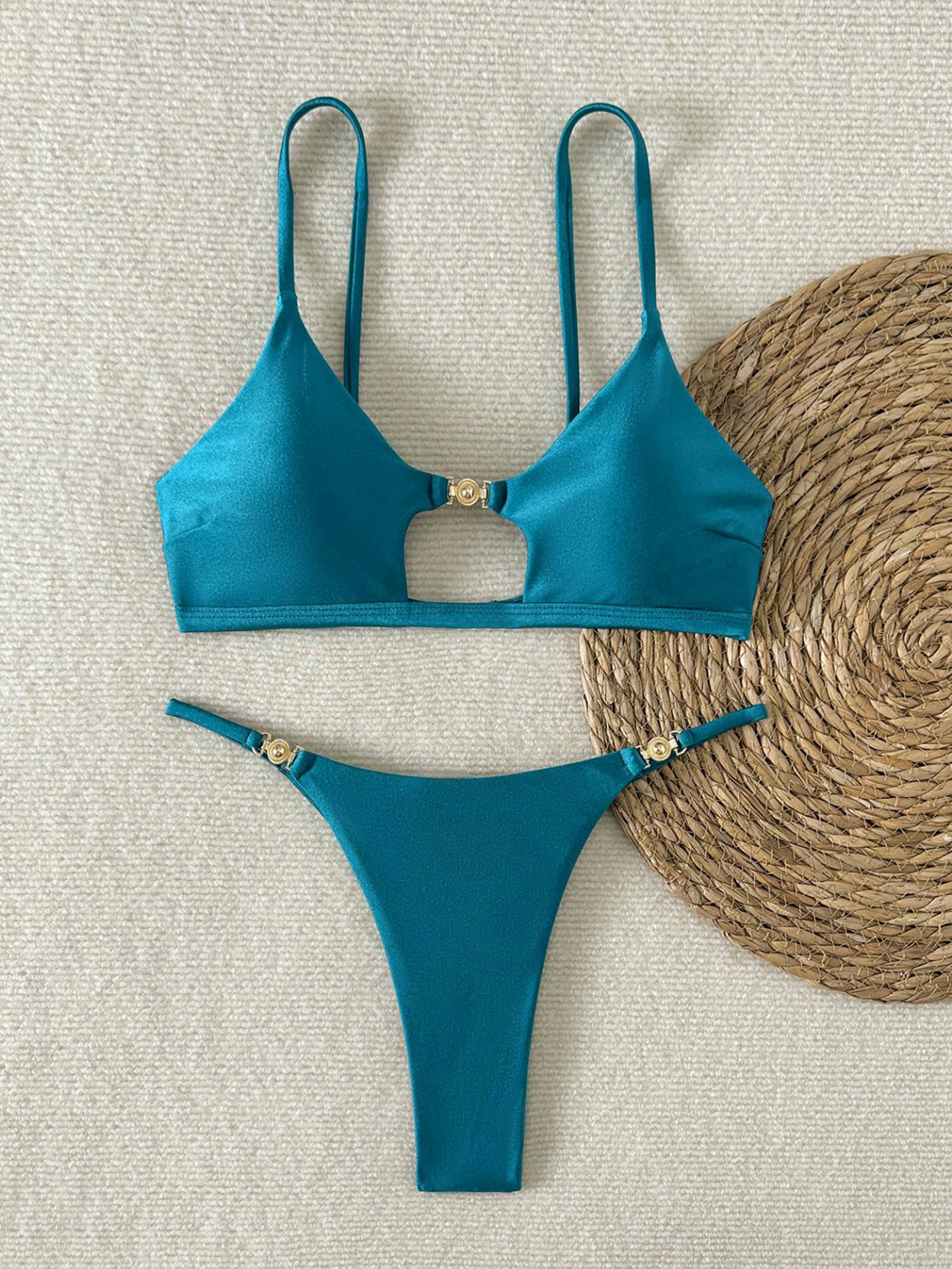 Lunel Metal Detail Bikini Set