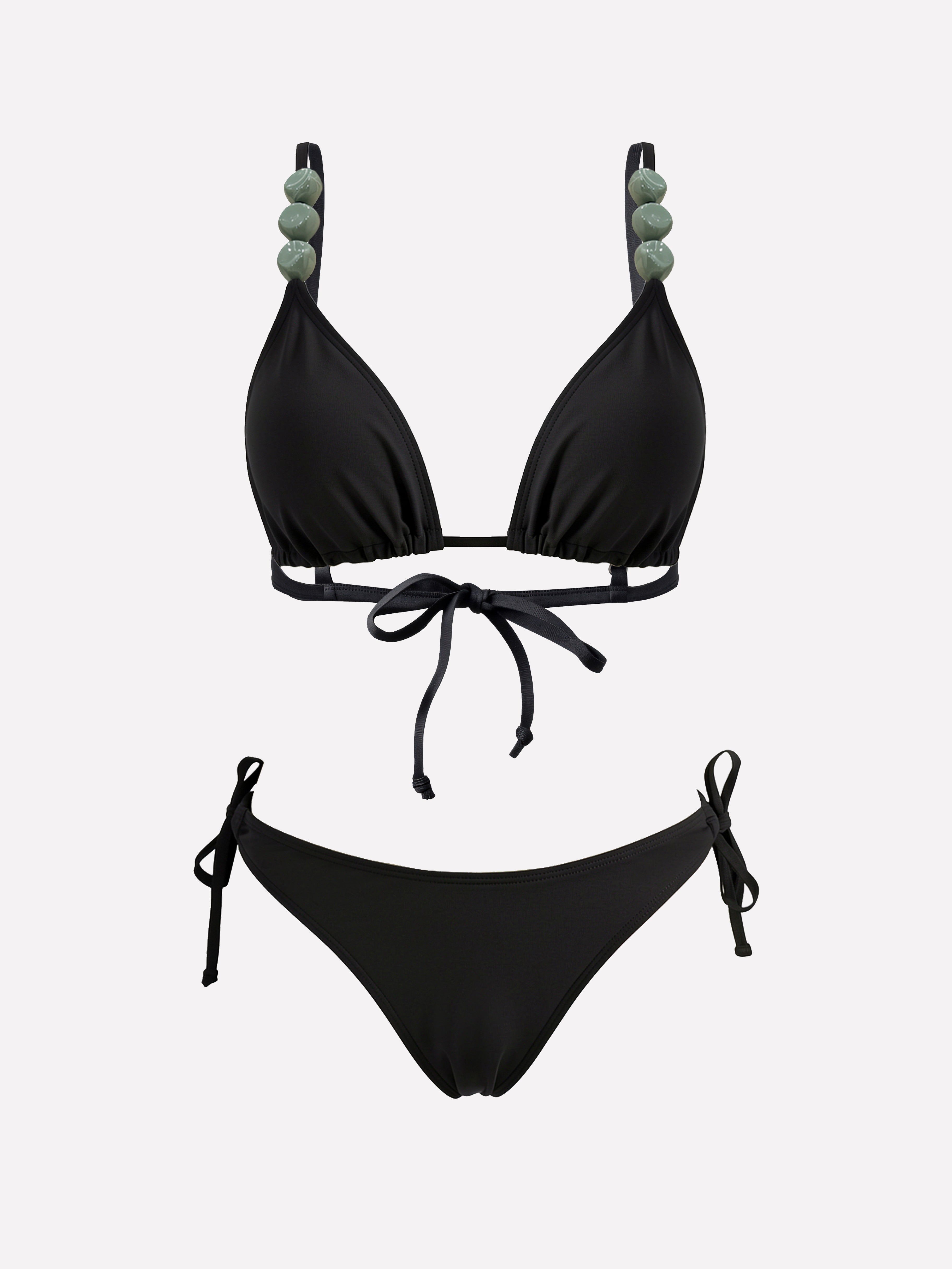 Sable Minimal Tie Bikini Set