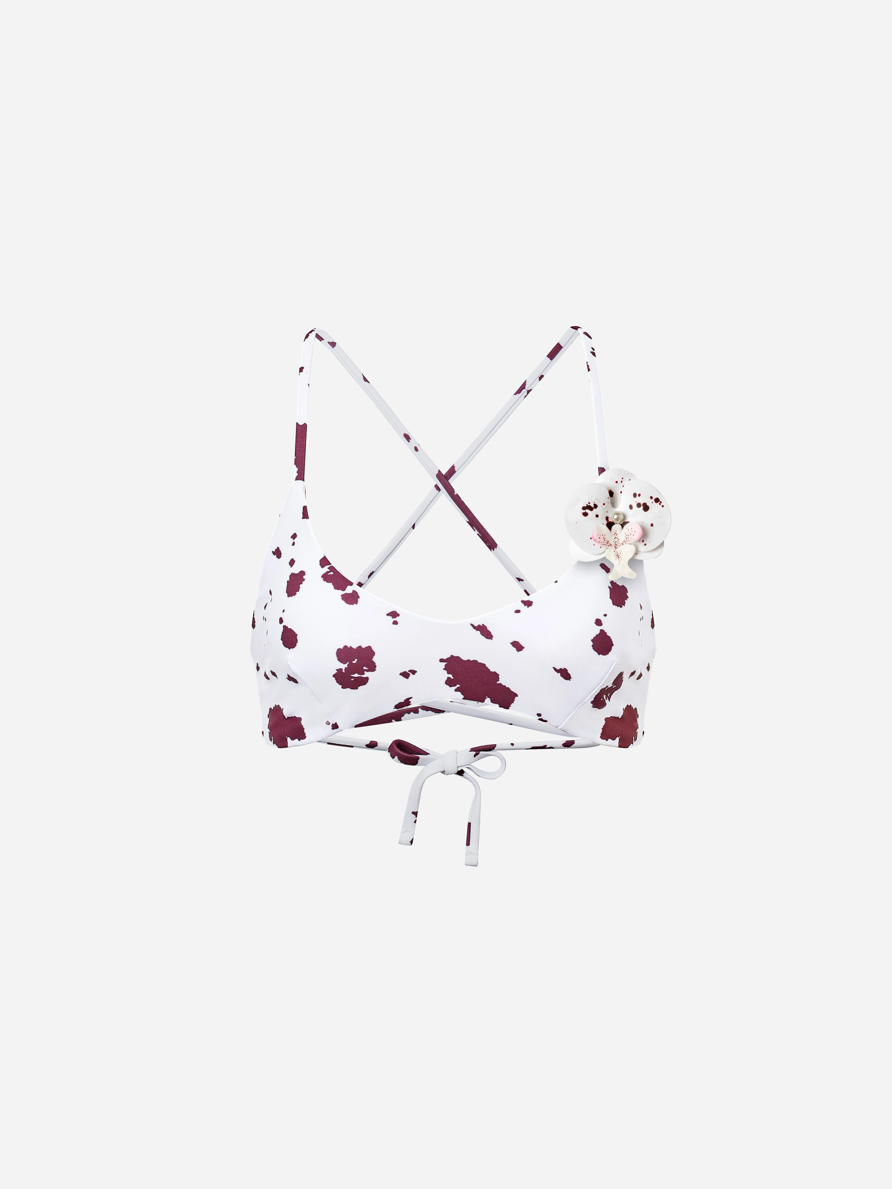 Virea Reversible Halter Bikini Top-Fuchsia