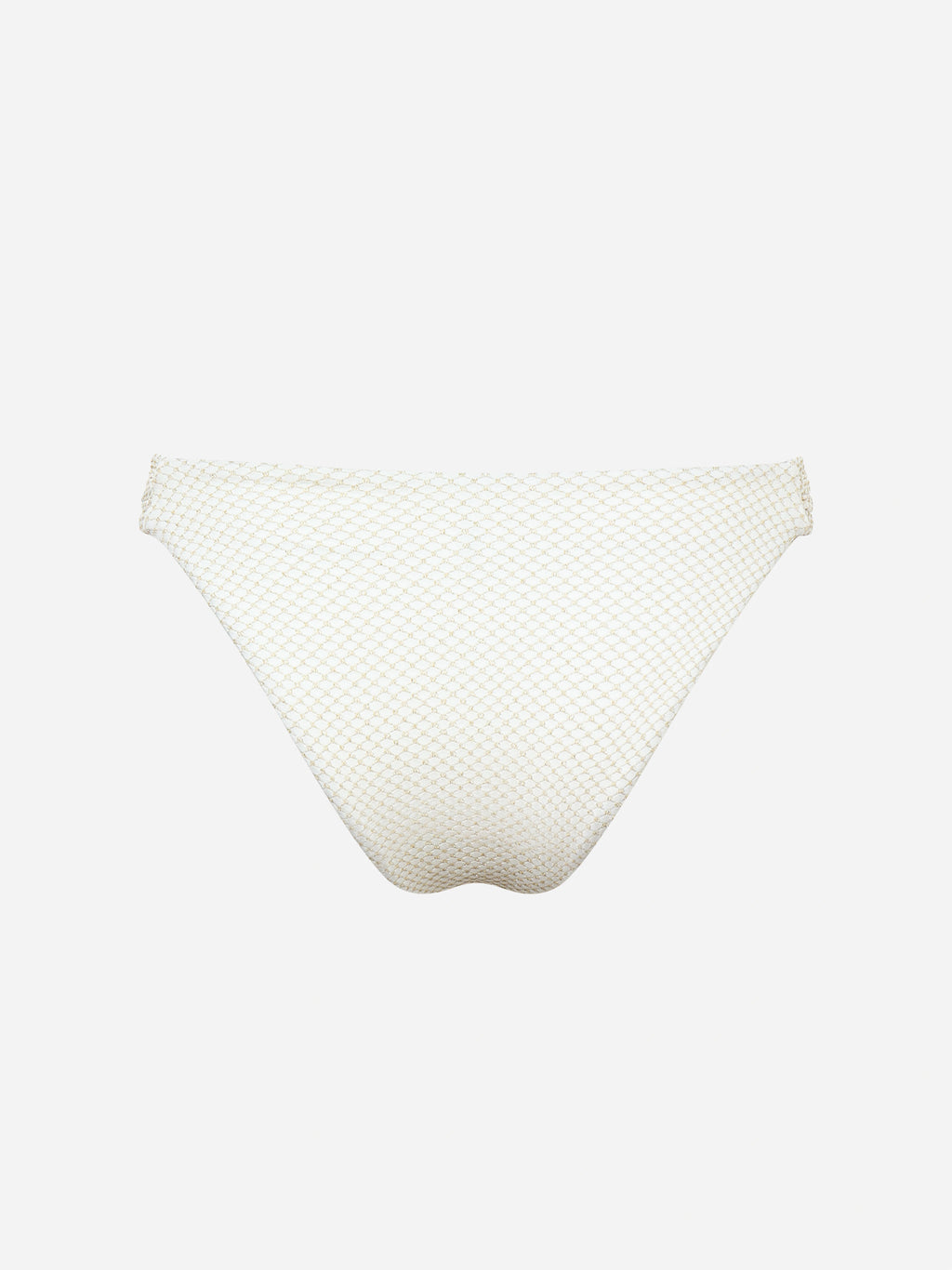 Lunel Metallic Bikini Bottom-White