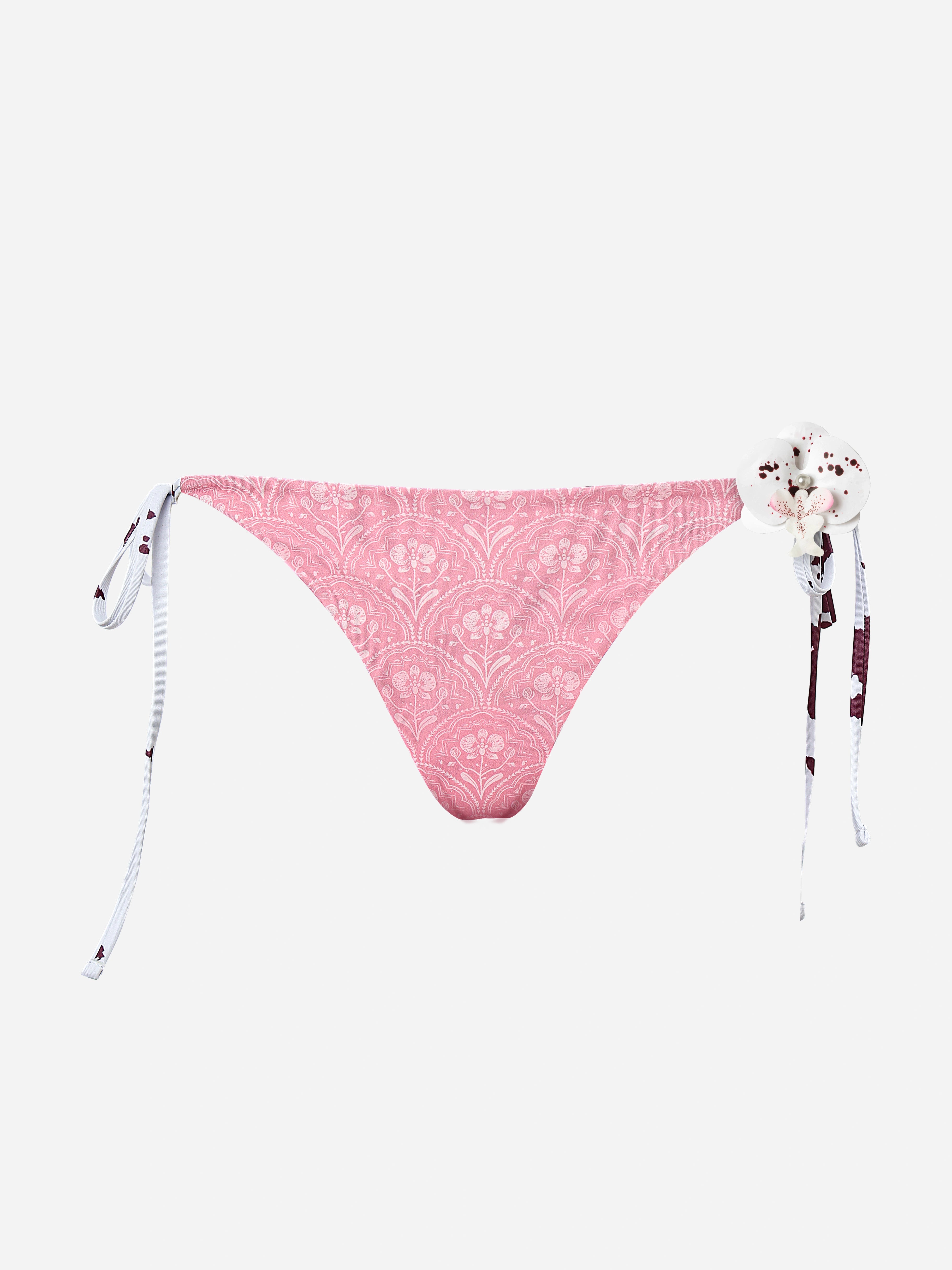 Virea Reversible Tie-Side Bikini Bottom-Fuchsia