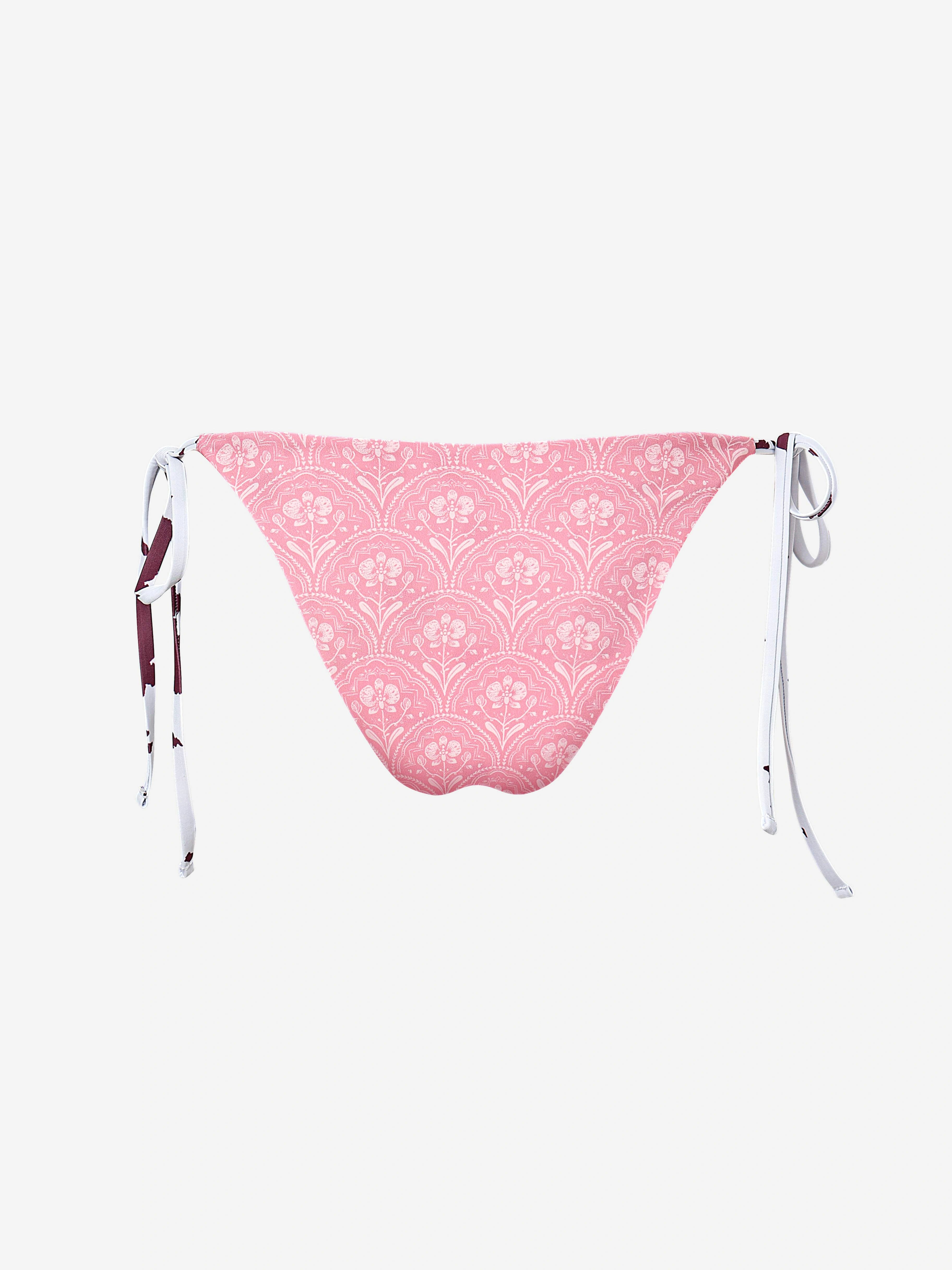 Virea Reversible Tie-Side Bikini Bottom-Fuchsia