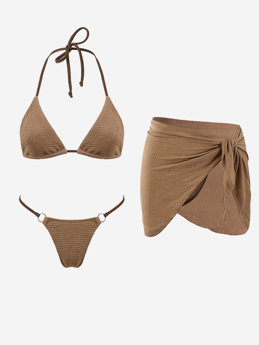 Citria Minimal Check Swim Set