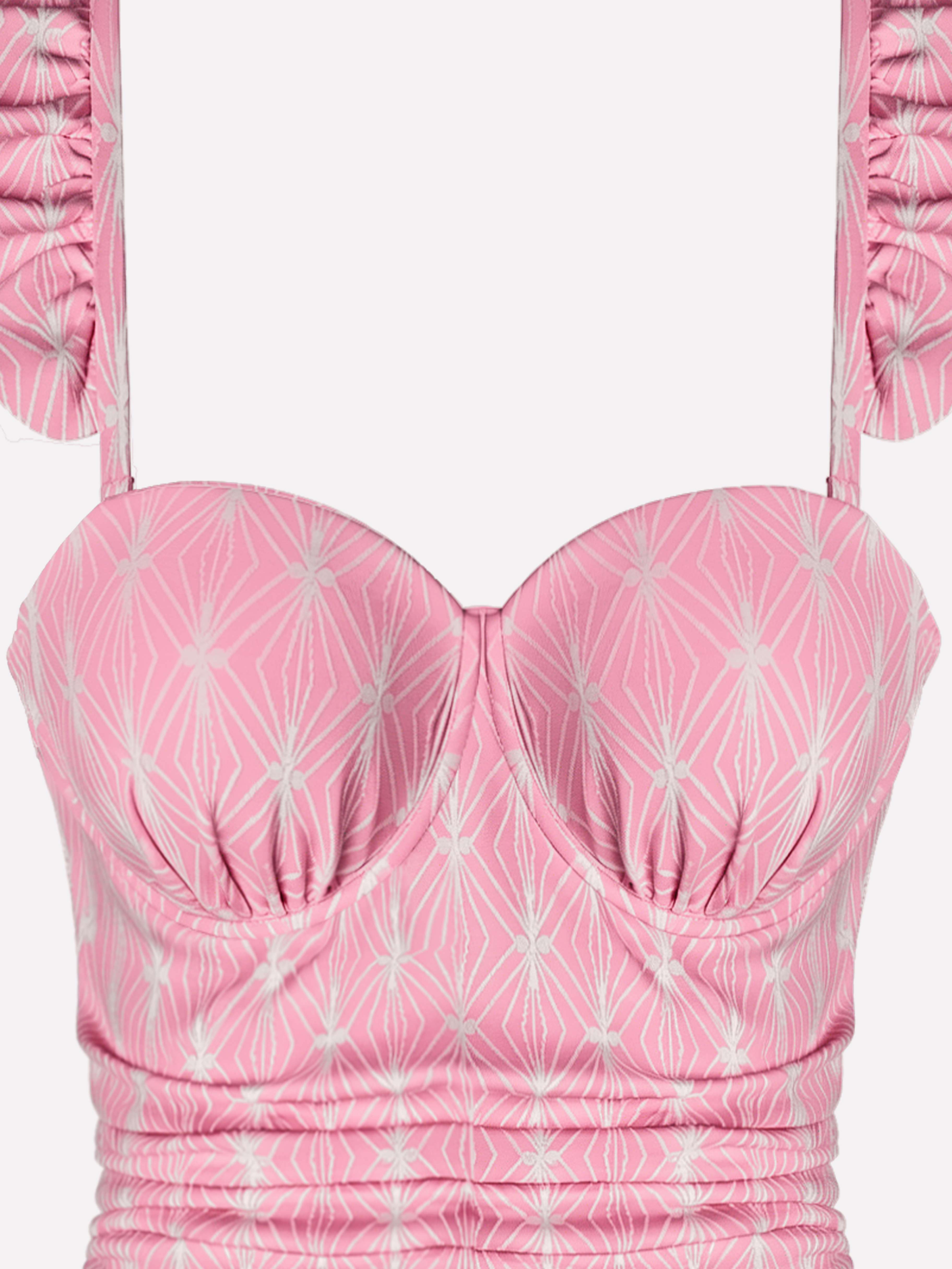 Noctra Ruched One-Piece Swimsuit