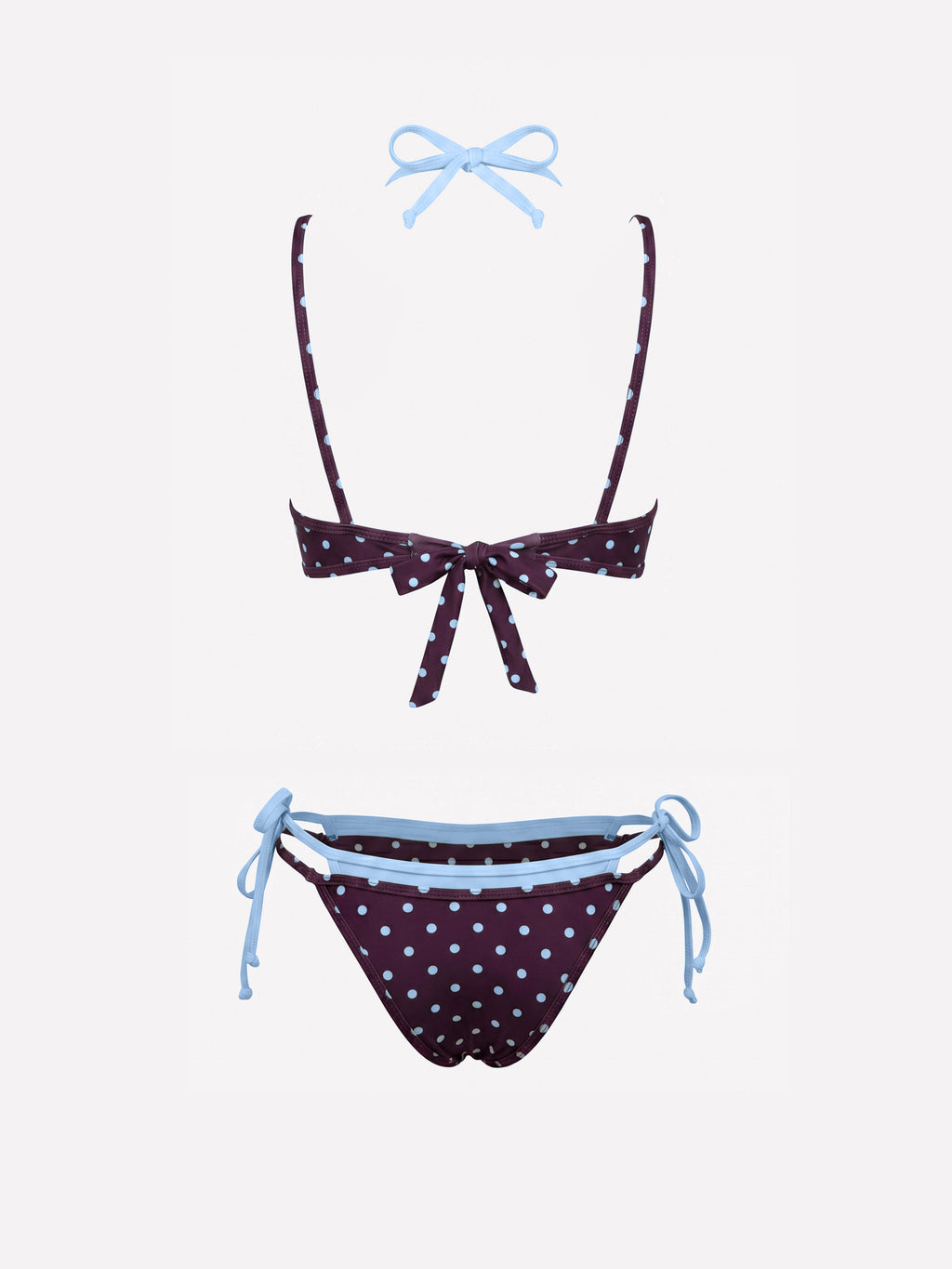 Dorea Polka Dot Halter Bikini Set