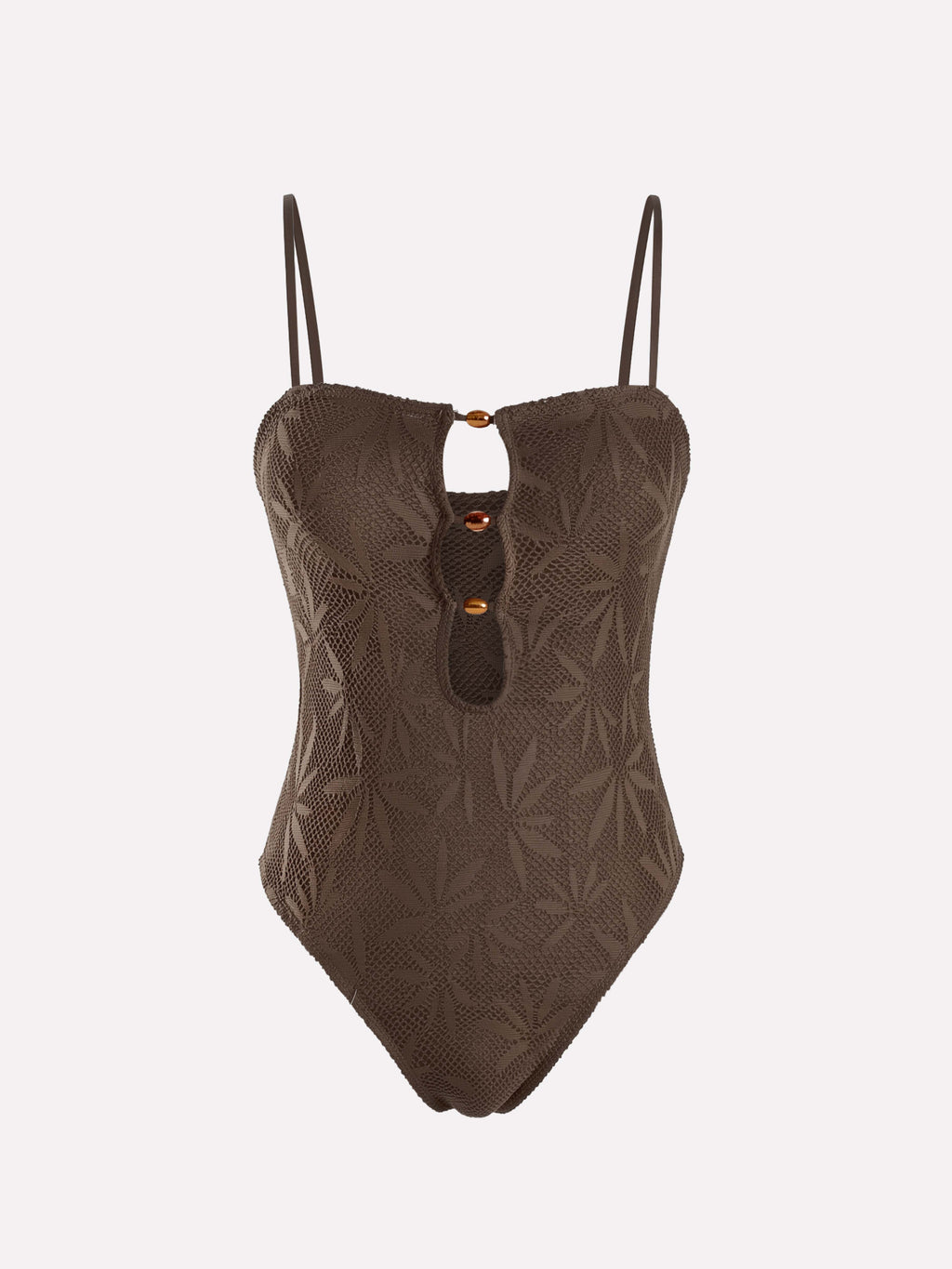 Nerina Beaded Leaf One-Piece Swimsuit