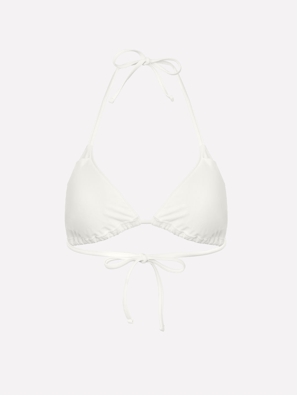 Lunel Button Detail Halter Bikini Top