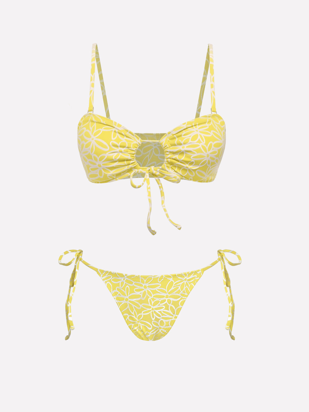Fiora Drawstring Floral Bikini Set
