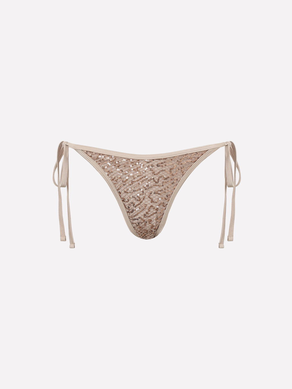 Eirlys Side-Tie Sequin Bikini Bottom