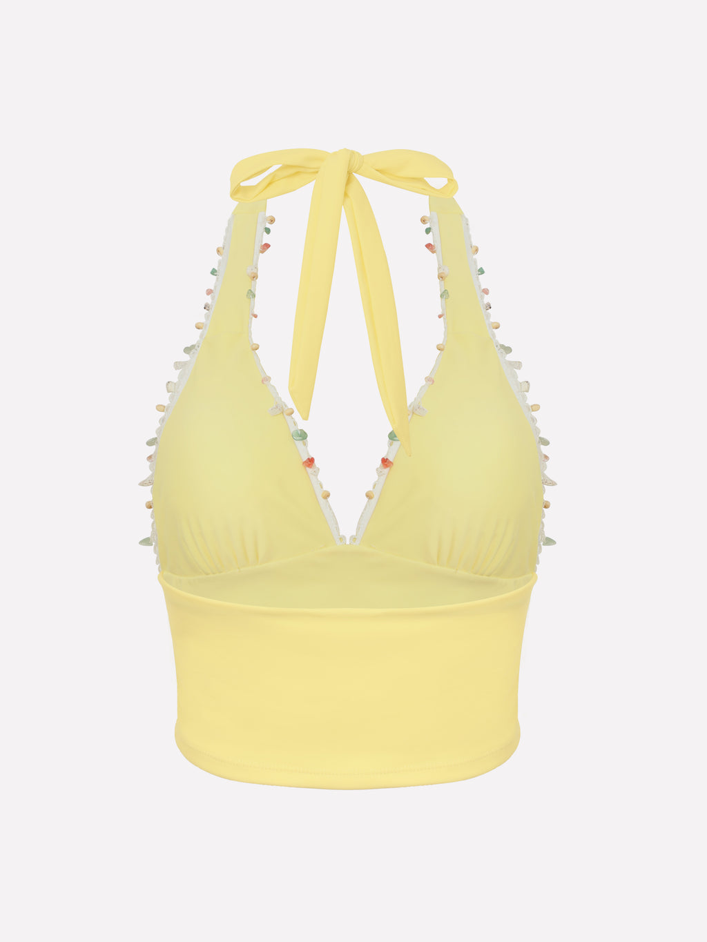 Soleia Beaded Trim Tankini Top
