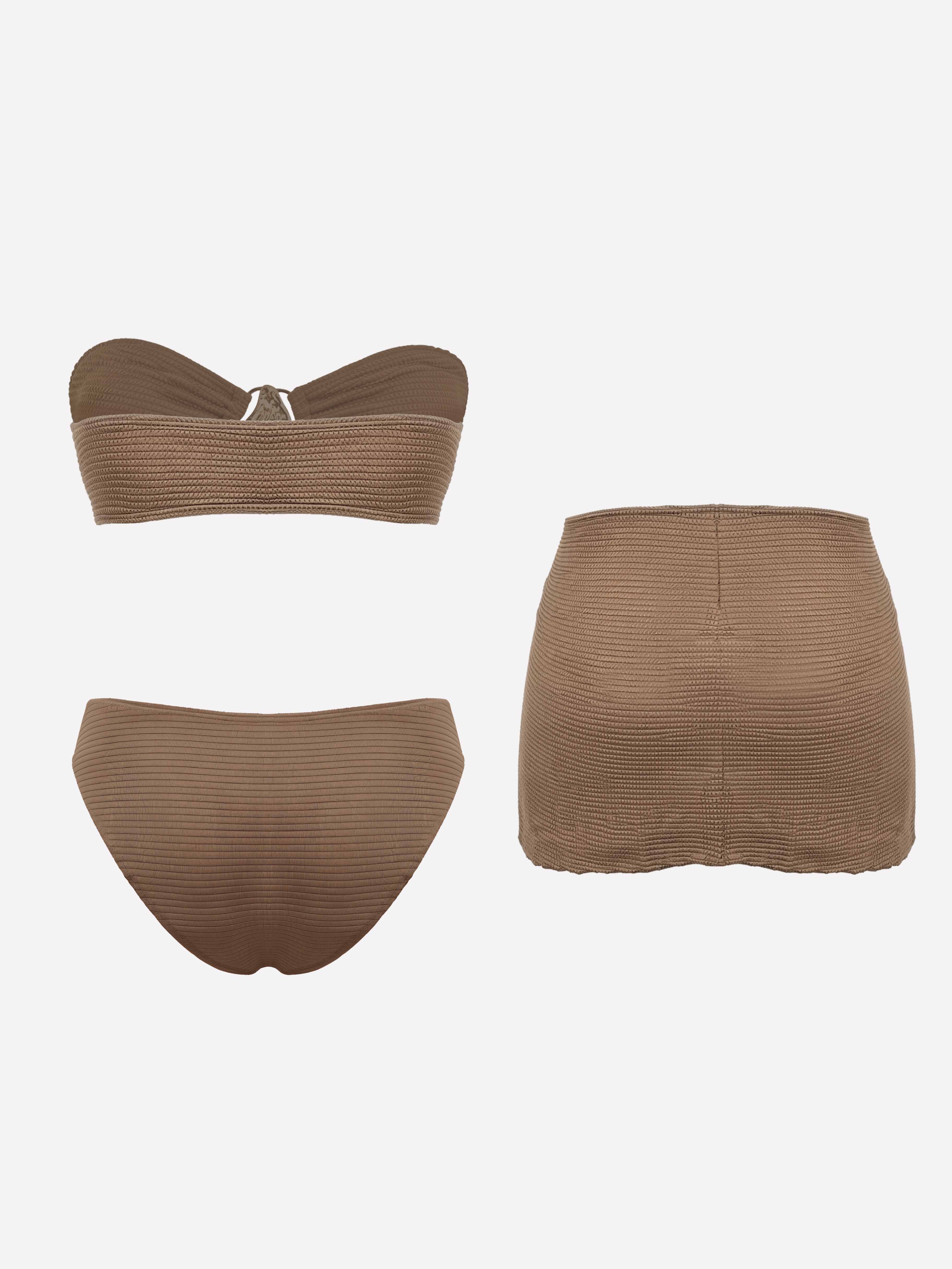 Citria Bandeau Detail Swim Set