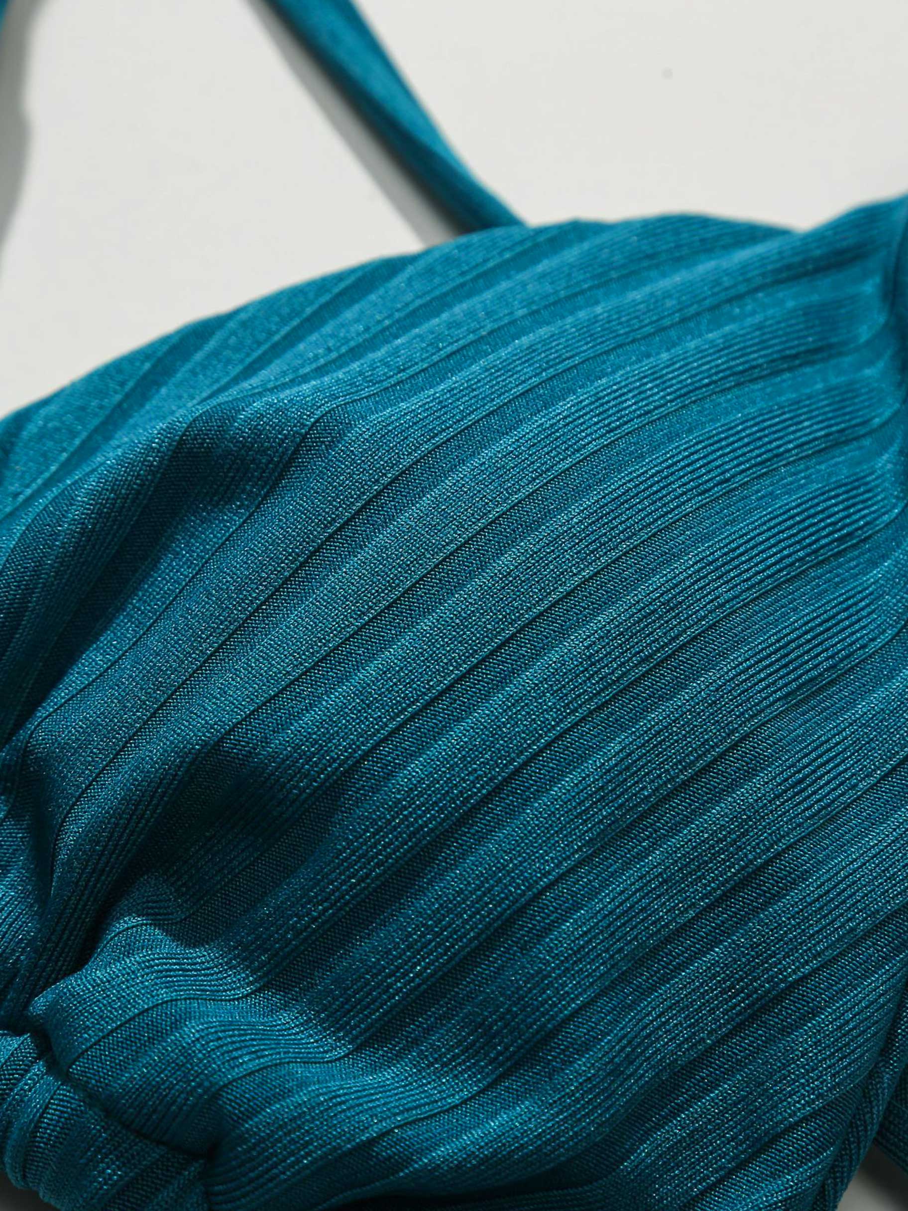 Marée Stripe Drawstring Bikini Set