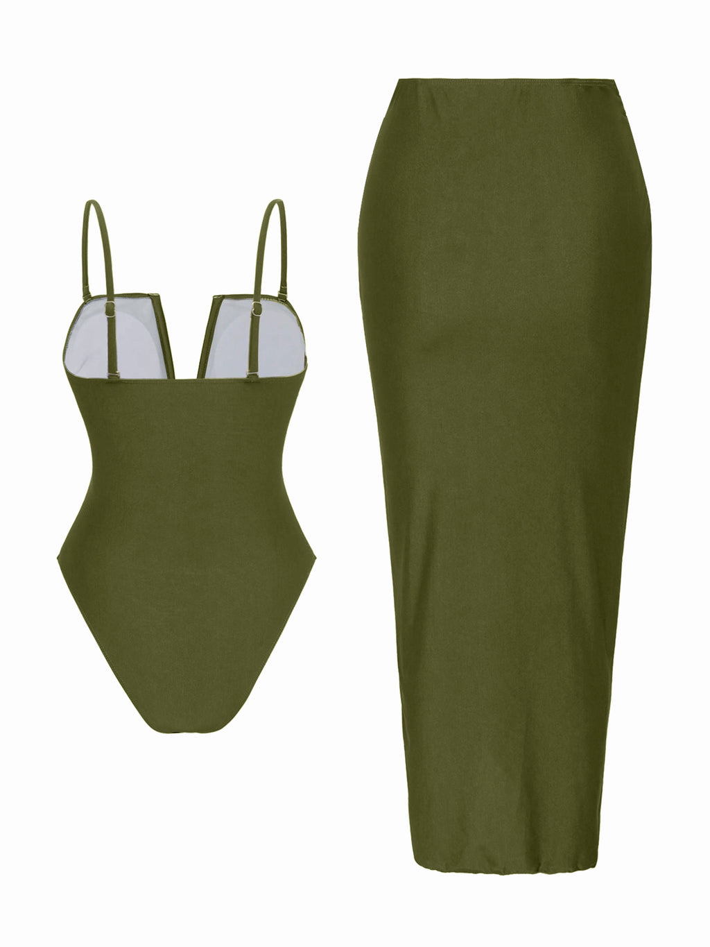 Lunel Ruched Cutout Swim Set