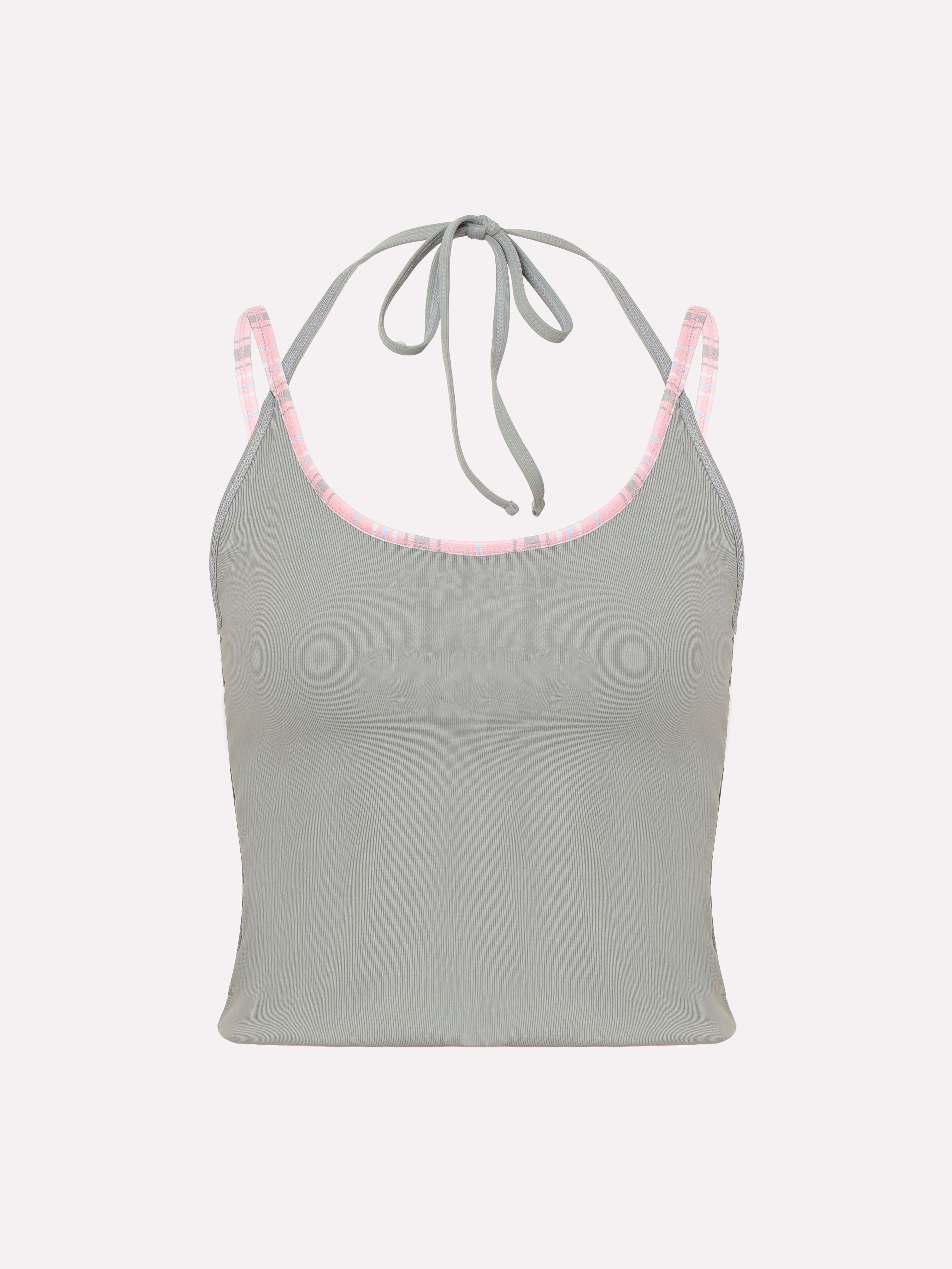 Marée Reversible Stripe Tankini Top