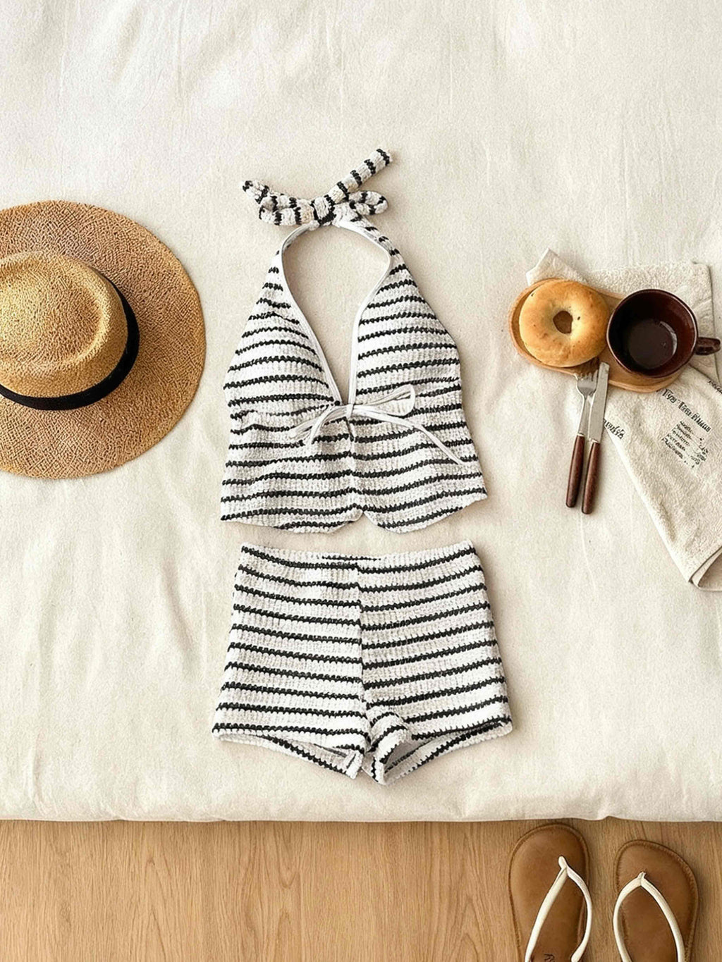 Marée Stripe Tankini Set
