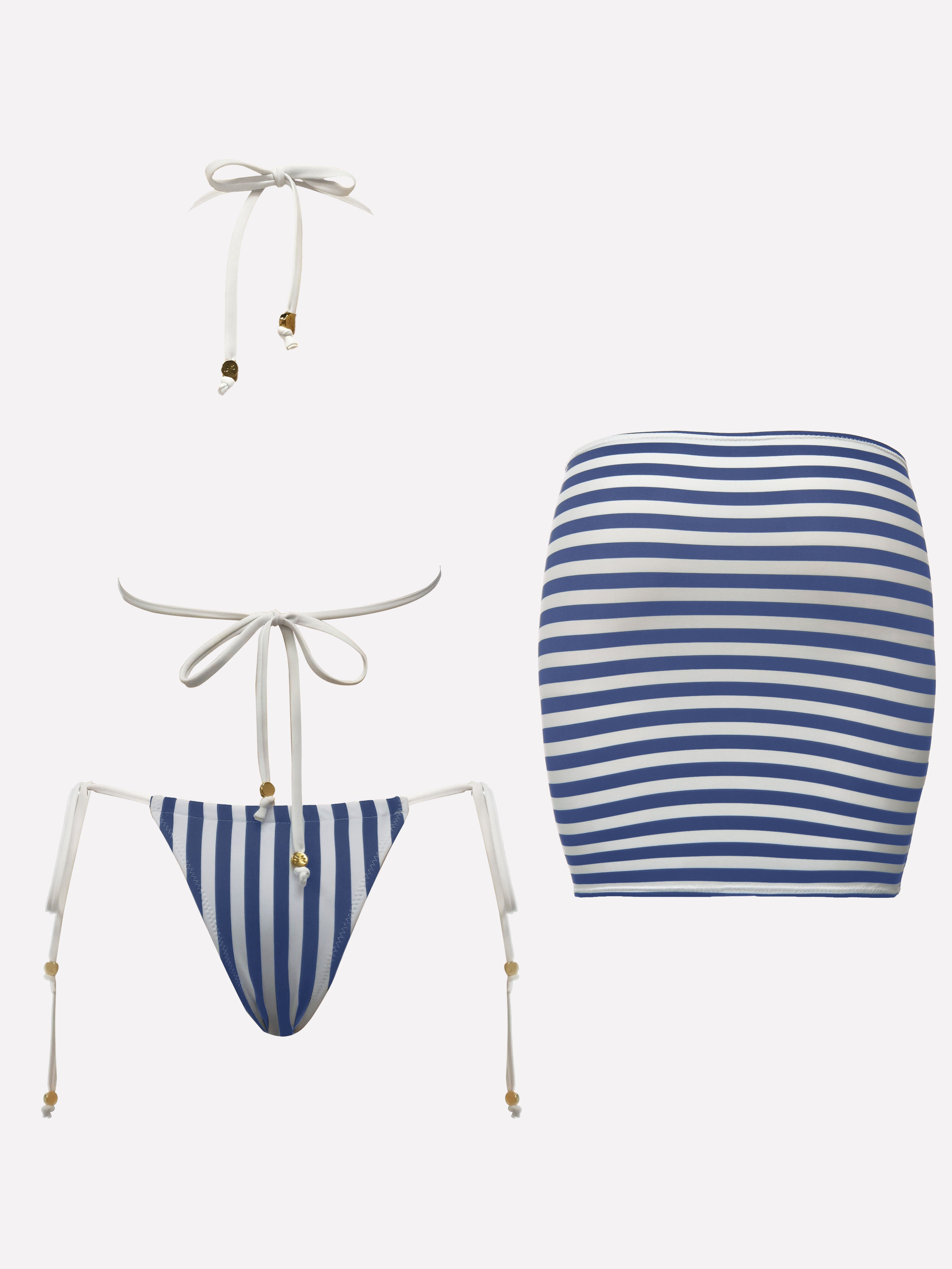 Marée Nautical Stripe Bikini Set