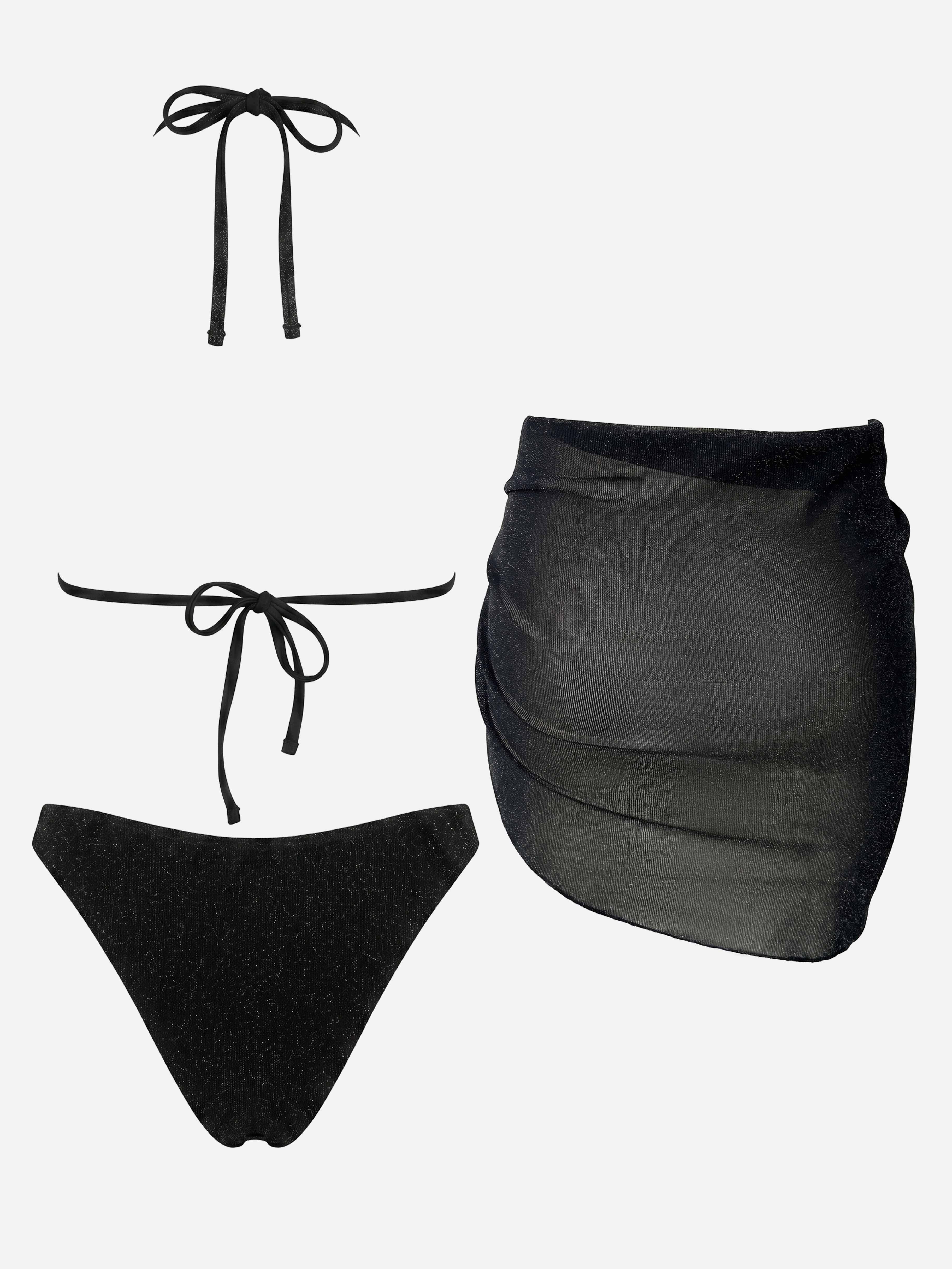 Eirlys Beaded Strap 3-Piece Swim Set