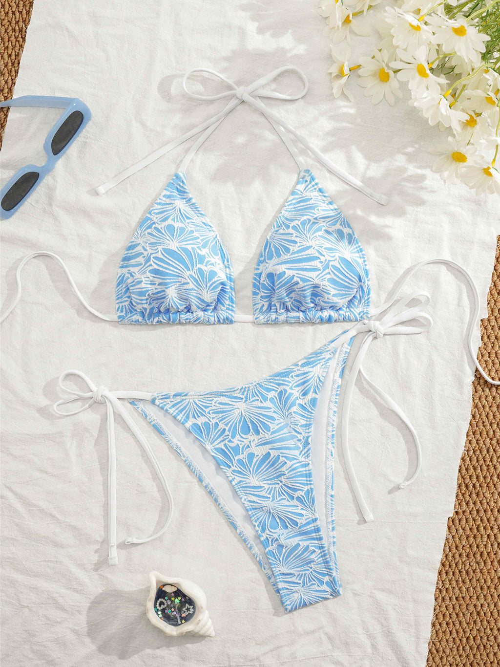 Fiora Botanical Tie Bikini Set